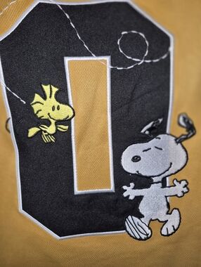 Peanuts Mustard Yellow Charlie Brown Basketball Women"s Jersey.
